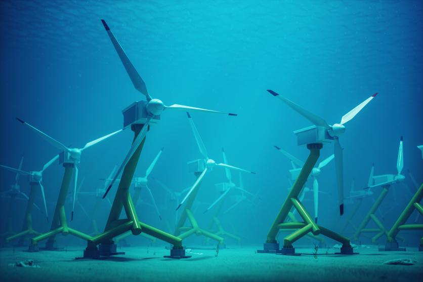 Marine wind turbines, Source: iStock